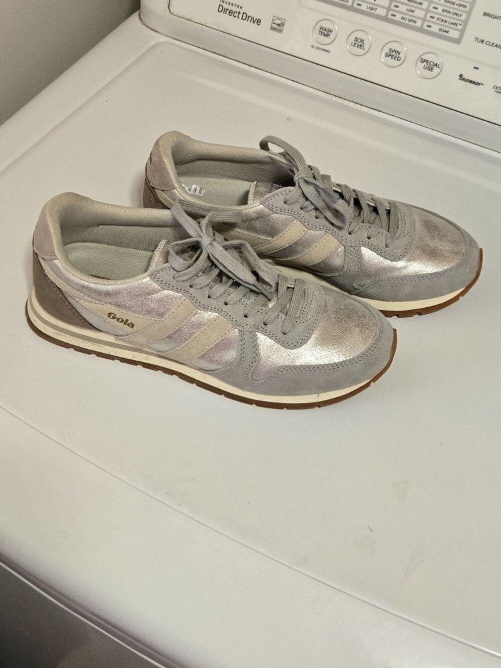 Gola silver sneakers W8.5